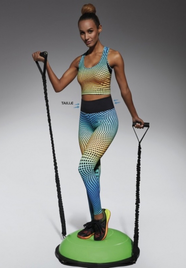 Yoga Pants Bas Bleu Wave90